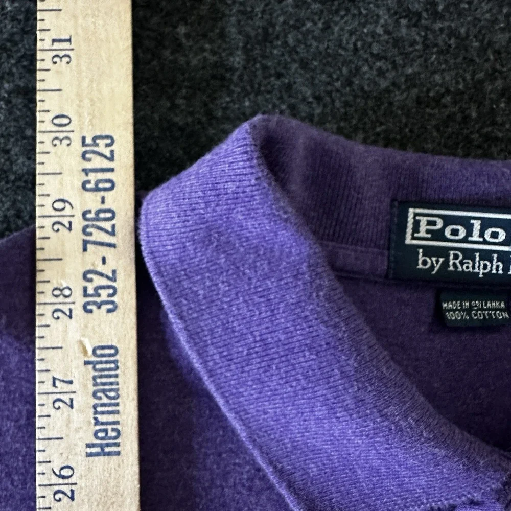 Ralph Lauren Polo Shirt Mens XL Purple Short Sleeve‎ Classic Fit Cotton